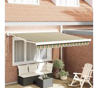 Vidaxl Auvents Automatiques Rétractables Vert Et Jaune 300 X 250 Cm