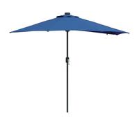 vidaXL Parasol de jardin bleu 294 x 150 x 223 cm tissu