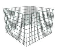 vidaXL Bac à compost carré en maille de jardin 100 x 100 x 70 cm