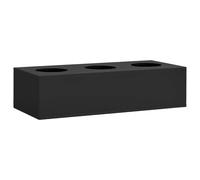 vidaXL Bac à fleurs de bureau Anthracite 90x40x23 cm Acier