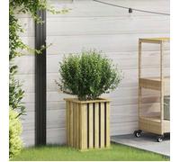 VidaXL Bac à fleurs / jardinière en pin imprégné 33 x 33 x 45 cm Marron