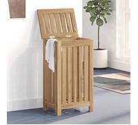 Vidaxl Bac À Linge 35x25x60 Cm Bois De Teck Massif Marron