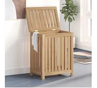 vidaXL Bac à linge 50x35x60 cm bois de teck massif