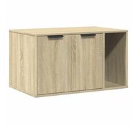 vidaXL Bac à litière Chêne Sonoma 80x50x45 cm Bois composite