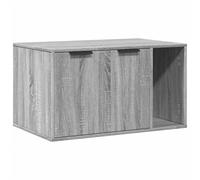 vidaXL Bac à litière Gris Sonoma 80x50x45 cm Bois composite