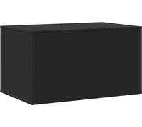 vidaXL Bac à litière Noir 80x50x45 cm Bois composite