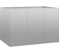 vidaXL Jardinière 120x80x80 cm Acier galvanisé, Pot de Fleurs, Support de Plantes, lit surélevé, Support de jardinière, bac à Plantes