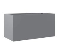 vidaXL Bac à plantes argenté 62x30x29 cm Acier galvanisé