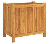vidaXL Bac à plantes avec insert 54x31x50 cm bois massif acacia