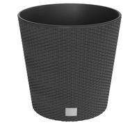 Vidaxl Jardinière Et Intérieur Amovible Anthracite 35 /37,5 L Rotin Pp Gris