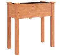 Jardinière avec doublure gris 161x45x76 cm bois massif de sapin vidaXL