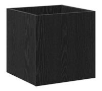 Vidaxl Bac À Plantes Chêne Noir 40x40x40 Cm Bois Ingénierie