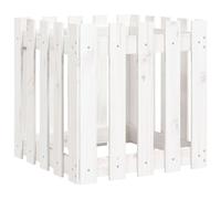 Lit Surélevé de Jardin avec Design de Clôture Jardin Bois de Pin Massif vidaXL
