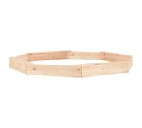 vidaXL Bac à Sable avec Sièges, Jeu de Sable pour Enfants, Aire de Jeux pour Tout-Petits Jardin Extérieur, Octogone Bois de Pin Massif