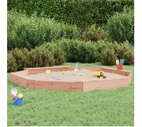 vidaXL Bac à Sable avec Sièges, Jeu de Sable pour Enfants, Aire de Jeux pour Tout-petits Jardin Extérieur, Octogone Bois 825028