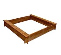 vidaXL Bac à Sable Carré Aire de Jeux pour Enfants Junior Jardin Patio Bois