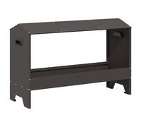 Vidaxl Bac De Nourrissage Pour Poules Noir 81 X 32 X 53,5 Cm