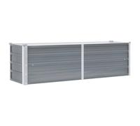 vidaXL Lit surélevé de jardin Acier galvanisé 160x40x45 cm Gris