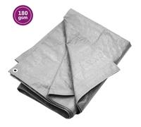 vidaXL Bâche 180 g/m² 4x6 m Gris PEHD