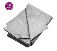 vidaXL Bâche 180 g/m² 4x8 m Gris PEHD 151489