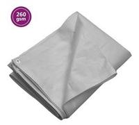 vidaXL Bâche 260 g-m² 2x3 m Gris PEHD 151497 Gris G