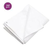 vidaXL Bâche 260 g/m² 3x4 m Blanc PEHD