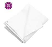 vidaXL Bâche 260 g/m² 4x4 m Blanc PEHD