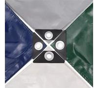 vidaXL Bâche 650 g / m² 3 x 3 m Bleu Bleu G
