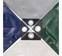 vidaXL Bâche 650 g / m² 3 x 3 m Vert Vert G