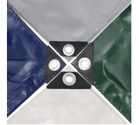 vidaXL Bâche 650 g/m² 4 x 7 m Gris