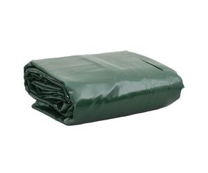 vidaXL Bâche 650g / m² Vert 3 x 4 m Toile avec revêtement en PVC