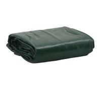 vidaXL Bâche couverture de toit avec œillets métalliques – résistante aux UV 650 g/m² Vert 5x5 m