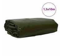 Vidaxl Bâche 650g / M² Vert Olive 1,5 X 10 M