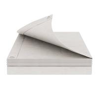 vidaXL Bâche à œillets blanche 6 x 10 m 260 g/m² PE imperméable, bord renforcé avec corde, résistante à la moisissure, idéale pour meubles, voitures et camping