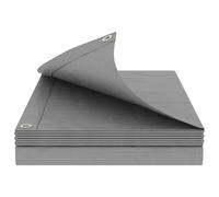 vidaXL Bâche avec ?illets Gris clair 4 x 6 m 260 gsm PE