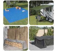 vidaXL Bâche avec ?illets Vert 4 x 6 m 260 gsm PE