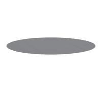 vidaXL Bâche de piscine ronde géotextile polyester Ø306 cm Gris clair