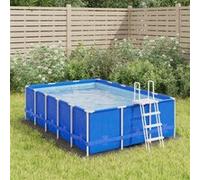 vidaXL Bâche de Piscine, Tapis de Sol Rond, Couverture de Piscine, Protection de Piscine Jardin Terrasse, Gris Clair 300x220 cm Géotextile Polyester Gris clair G