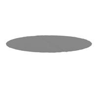 vidaXL Bâche de piscine 94215, tapis de sol rond, géotextile polyester, gris clair Ø244 cm