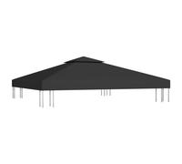 vidaXL Bâche de toit de pavillon avec conduit de cheminée 310 g/m² 3x3 m noir