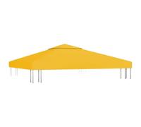 vidaXL Bâche de toit de pavillon avec tirage de cheminée 310 g/m² 3x3 m Jaune