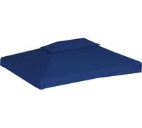 vidaXL Bâche de toit de pavillon avec tirage de cheminée 310 g/m² 4x3 m Bleu