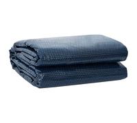 Bache - couverture - volet - enrouleur Vidaxl Couverture de piscine haute qualité Noir et Bleu 488 x 244 cm