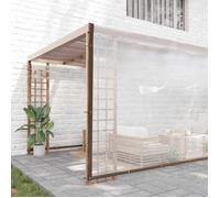 vidaXL Bâche transparente avec œillets 8 x 12 m polyéthylène