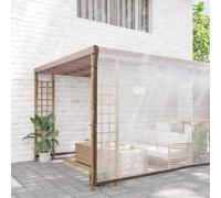 vidaXL Bâche transparente avec oeillets 8x8 m polyéthylène