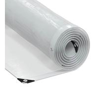 vidaXL Bâche transparente avec œillets 3x3 m polyéthylène, bâche claire, bâche claire résistante, bâche en plastique 4018511