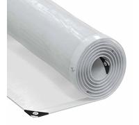 vidaXL Bâche Transparente avec œillets 5x12 m polyéthylène, bâche Claire, bâche Claire résistante, bâche en Plastique Transparente