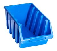 vidaXL Bacs de Rangement Empilables 14 pcs, Boîtes à Outils, Paniers de Rangement, Organisateur de Atelier Garage Salle de Bricolage, Bleu Plastique