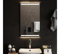 vidaXL Miroir de salle de bain LED décoratif cosmétique 40x70 cm