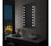 vidaXL Badkamerspiegel LED 60x100 cm144701 Argent G